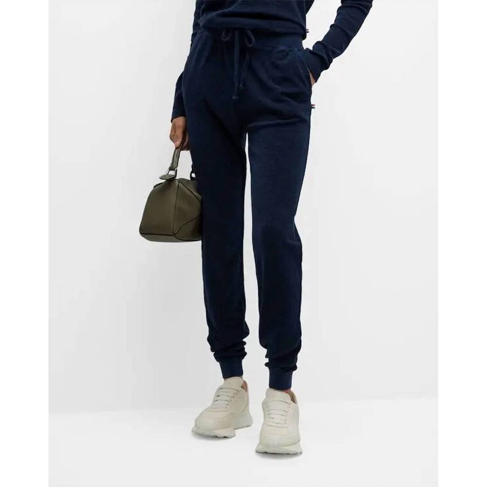 NEW SOL ANGELES loop terry wide leg pant in indigo